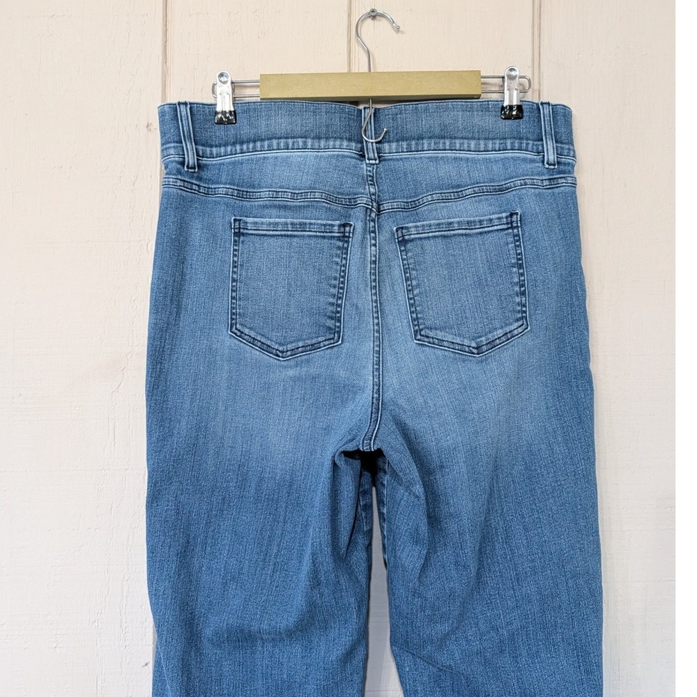 Spanx Denim Cropped Kick Flare Jeans Vintage Wash 1X Tall 20541T - Picture 4 of 12